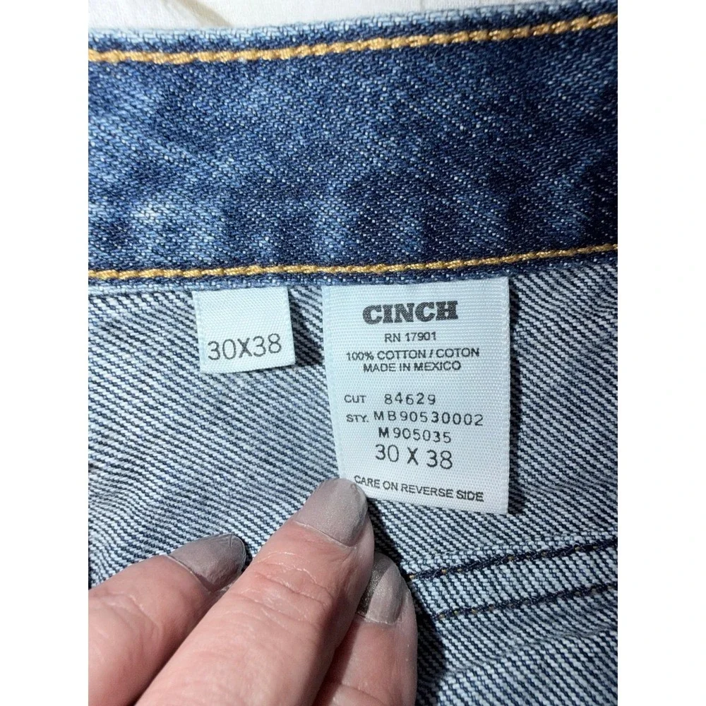 Cinch Men's Classic Straight Leg Jeans dark wash size 30